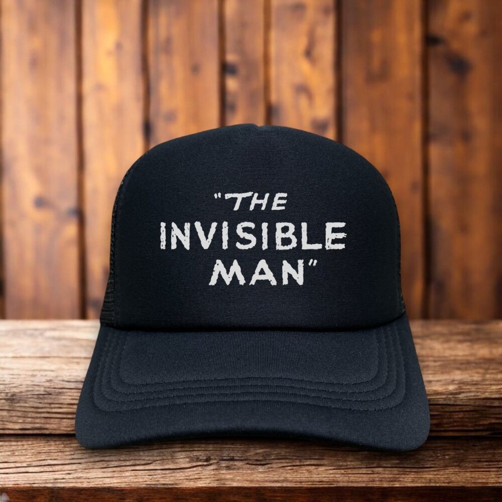 The Invisible Man Mens Trucker Hat Black Universal Monsters H.G. Wells